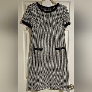 St. John Mod Herringbone Knit Dress